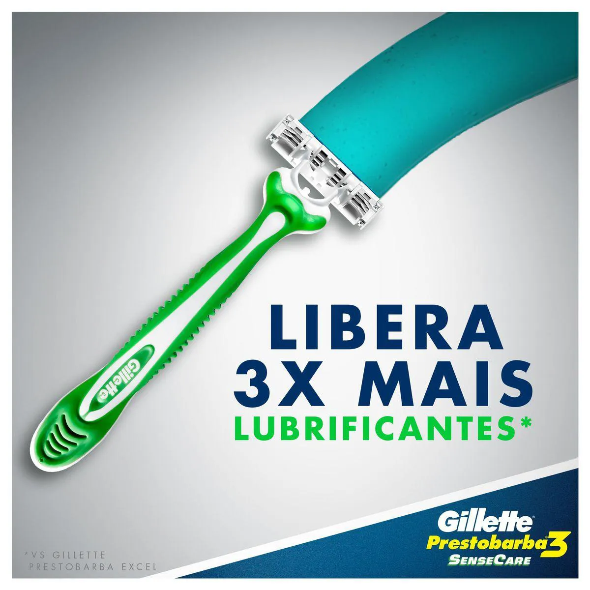 Kit Aparelho de Barbear Prestobarba 3 SenseCare + Espuma de Barbear de 56g