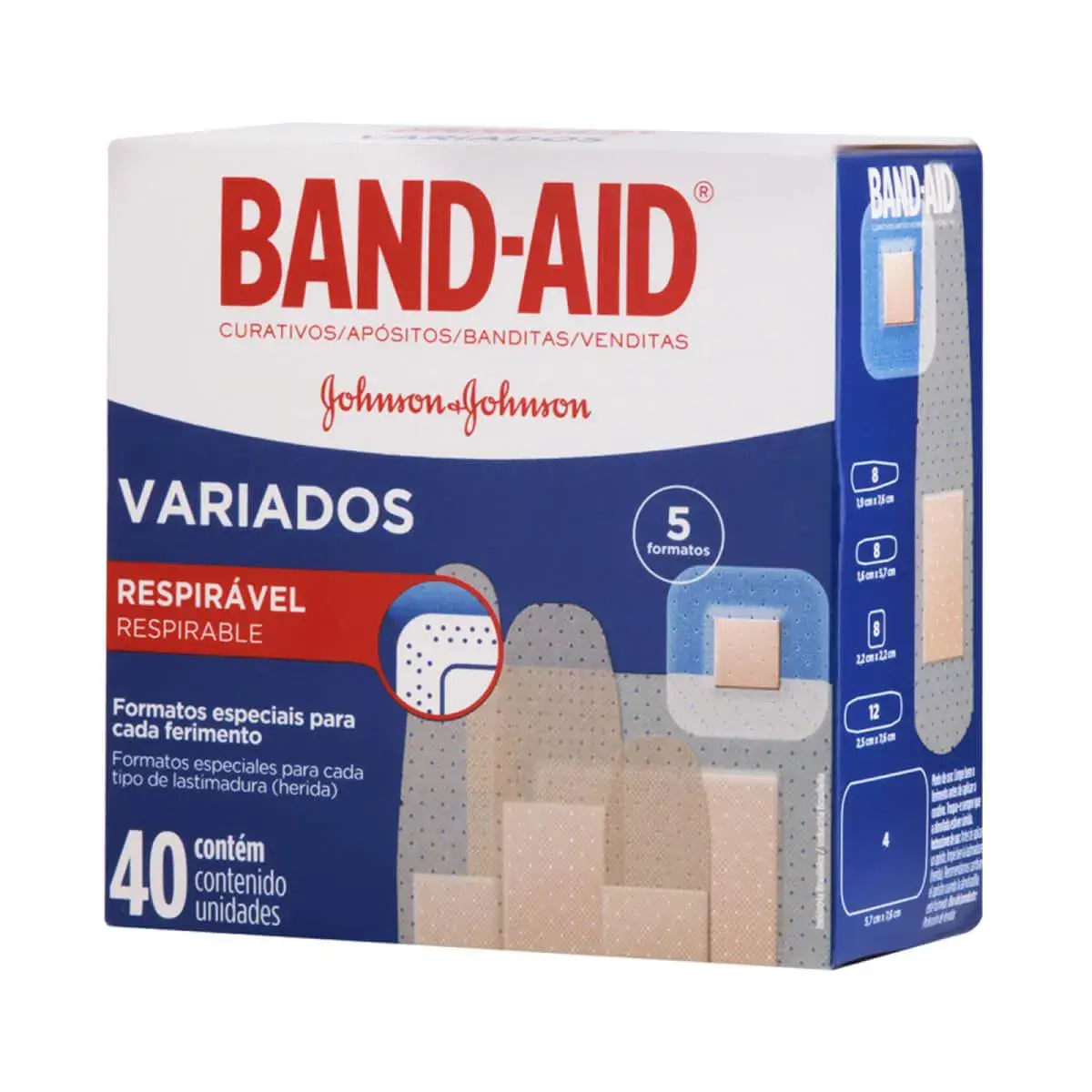 Curativo Band-Aid Variados com 40 unidades