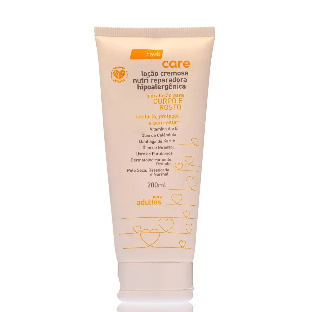Loção Cremosa Needs Nutri Reparadora Hipoalergênica Rosto e Corpo com 200ml