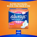 Absorvente Always Super Proteção Cobertura Suave com Abas 16 unidades