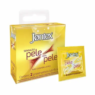 Camisinha Jontex Sensação Pele com Pele com 2 unidades