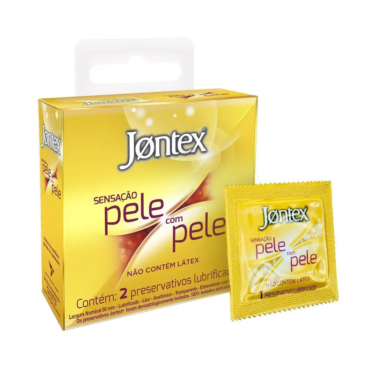 Camisinha Jontex Sensação Pele com Pele com 2 unidades