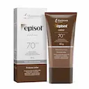 Protetor Solar Facial Episol Com Cor Pele Morena Mais FPS 70 com 40g