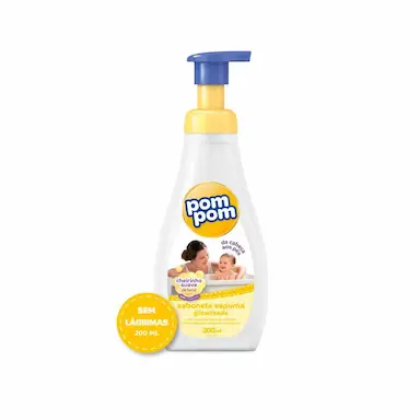 Sabonete Líquido Espuma Pom Pom Glicerinado com 200ml