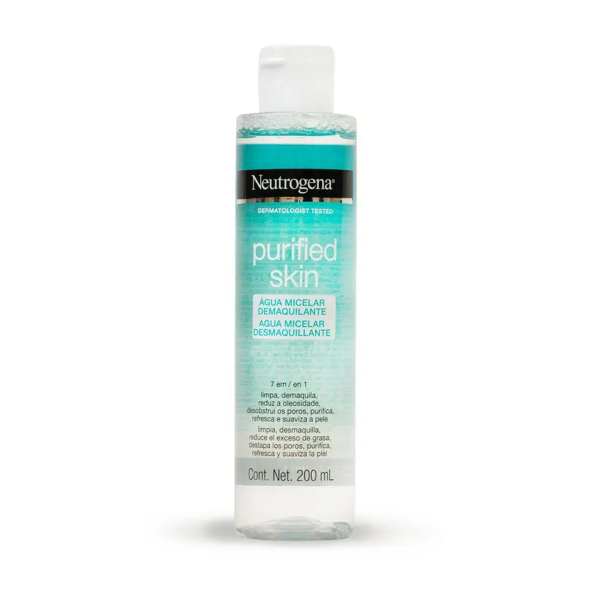 Água Micelar Neutrogena Purified Skin 7 em 1 Demaquilante com 200ml