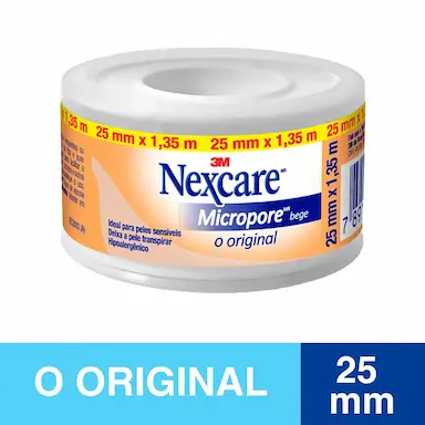 Fita Micropore Nexcare Bege com 1 rolo de 25mm x 1,35m - Teste Modificação - 25/09 - 15h38