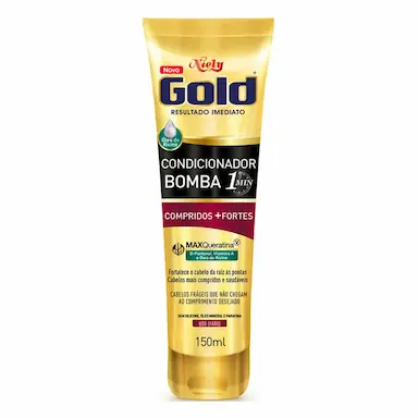 Condicionador Niely Gold Bomba Compridos + Fortes com 150ml