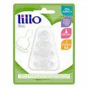 Bico para Mamadeira Lillo Silicone Tamanho 2 com 2 unidades