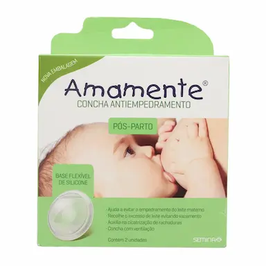Concha Antiempedramento Amamente Pós-Parto com 2 unidades