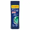 Shampoo Anticaspa Clear Men Limpeza Diária 2 em 1 com 400ml