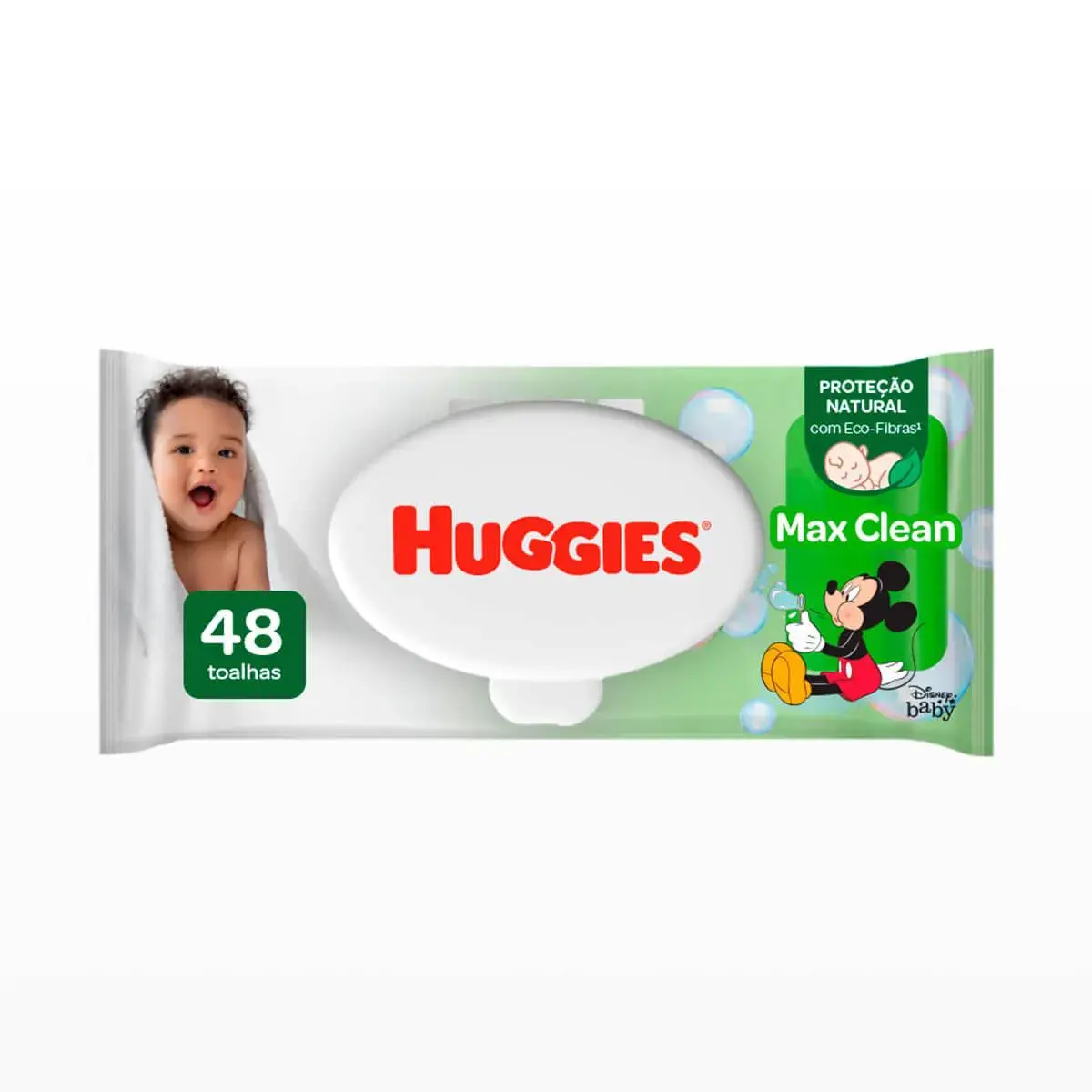 Lenço Umedecido Huggies Max Clean com 48 unidades