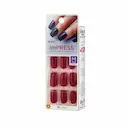 Unhas Autocolantes Impress Message Me Média com 24 Unidades
