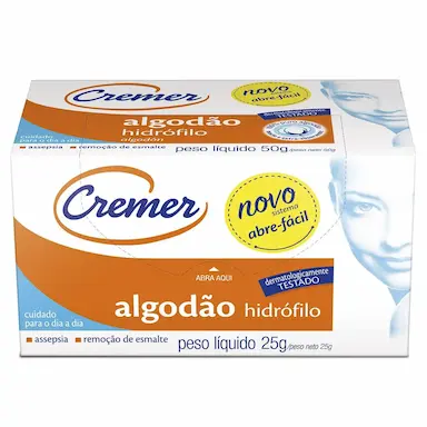 Algodão Hidrófilo Cremer com 25g