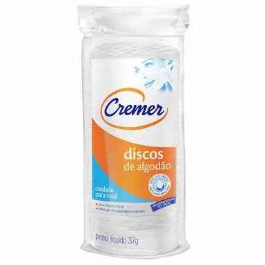 Algodão em Disco Cremer com 37g
