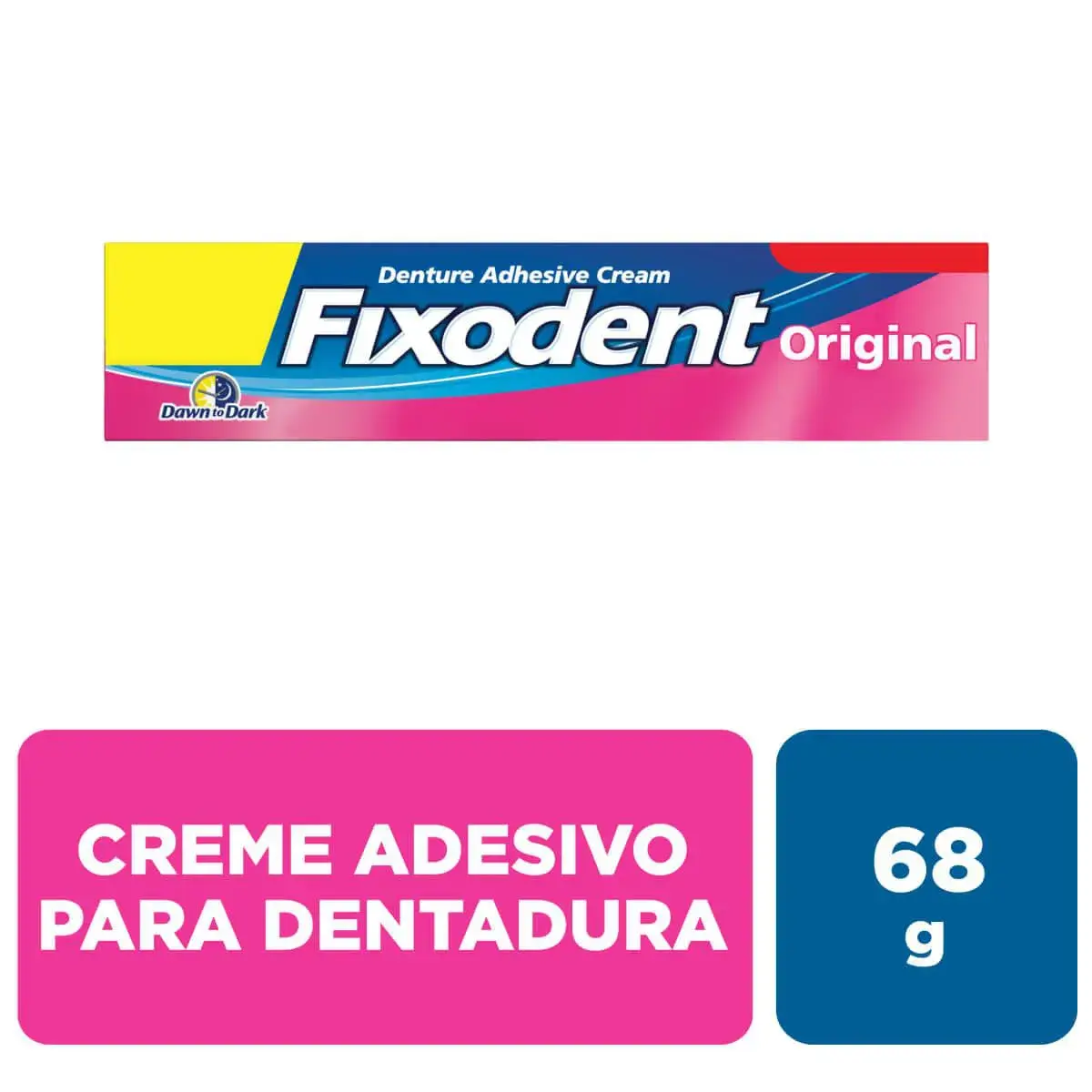Creme Fixador de Dentadura Fixodent Original com 68g