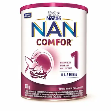 Fórmula Infantil NAN Comfor 1 Nestlé 0 a 6 meses 800g