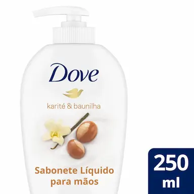 Sabonete Líquido para as Mãos Dove Delicious Care Karité e Baunilha com 250ml