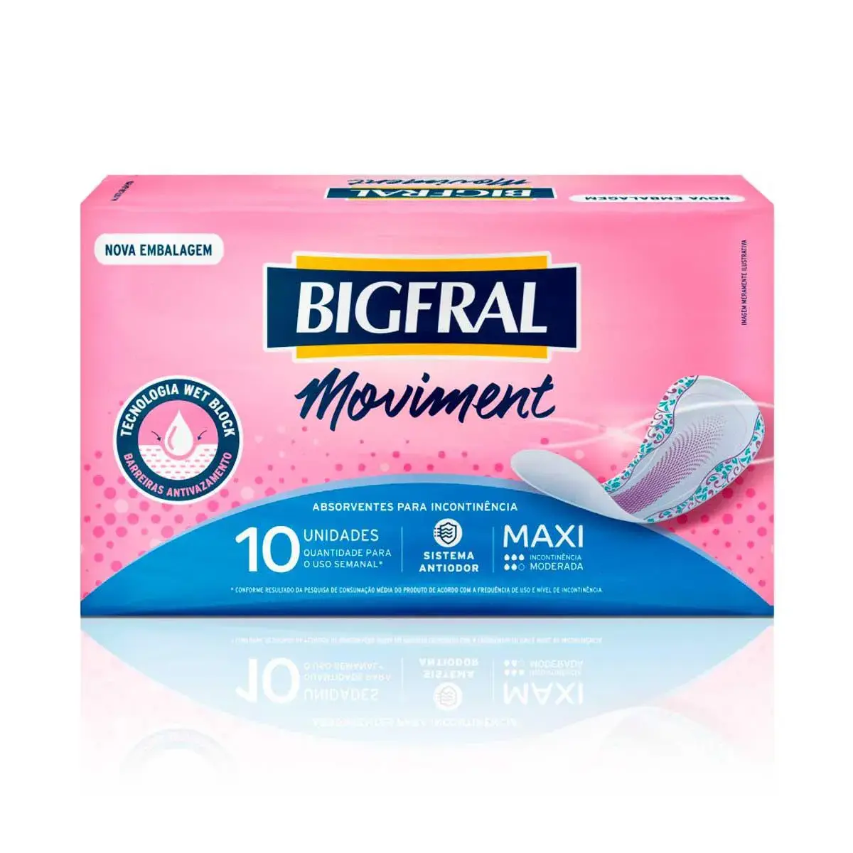 Absorvente Bigfral Moviment Miss Maxi com 10 unidades