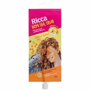 Máscara Facial Ricca Noturna Ginkgo Biloba + Mel com 1 unidade