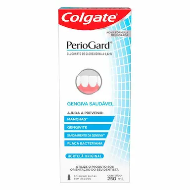 Enxaguante Antisséptico Bucal Colgate Periogard Sem Álcool 250ml