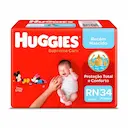 Fralda Huggies Supreme Care RN - 34 Unidades