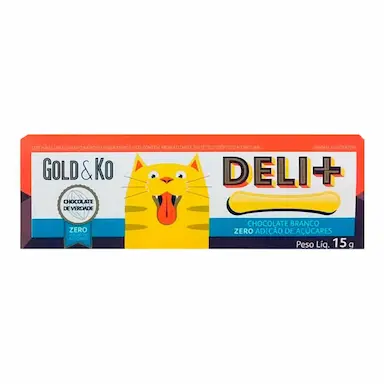 Chocolate Branco Gold&Ko Deli + Zero Açúcar com 15g