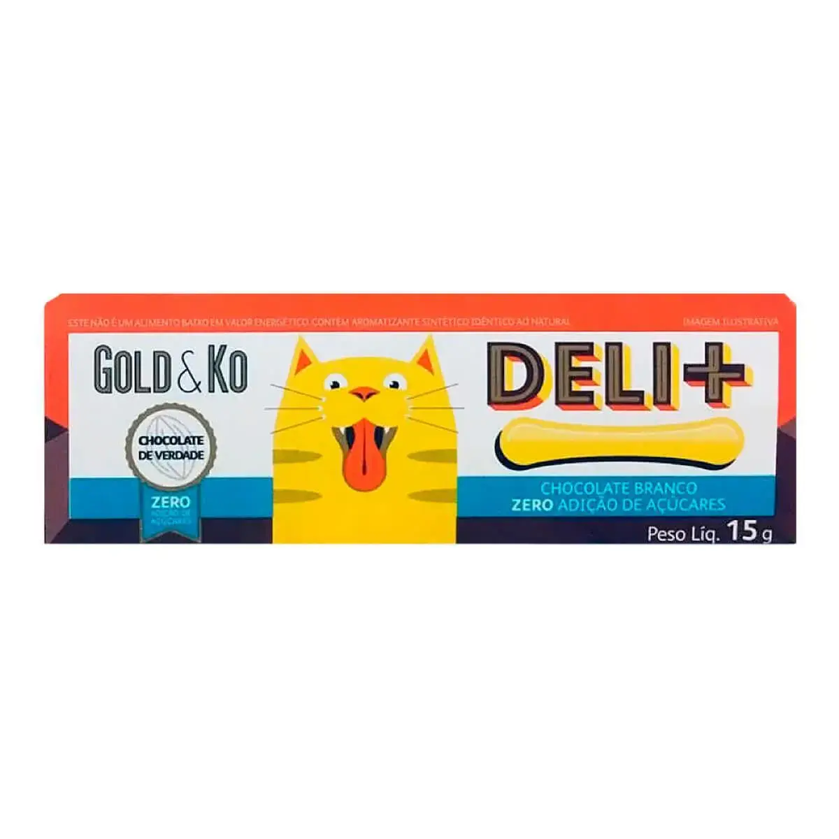 Chocolate Branco Gold&Ko Deli + Zero Açúcar com 15g