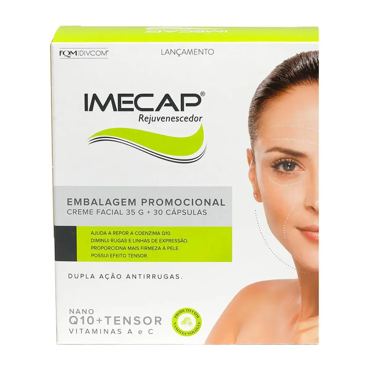 Kit Imecap Rejuvenescedor com 1 creme facial de 35g + 30 cápsulas