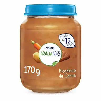 Papinha Nestlé Naturnes Sabor Picadinho de Carne com 170g