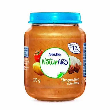 Papinha Nestlé Naturnes Sabor Strogonofinho com Arroz com 170g