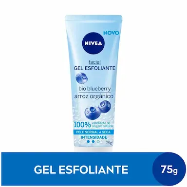 Gel Esfoliante Facial Nivea Refrescante Bio Blueberry Pele Normal a Seca com 75ml