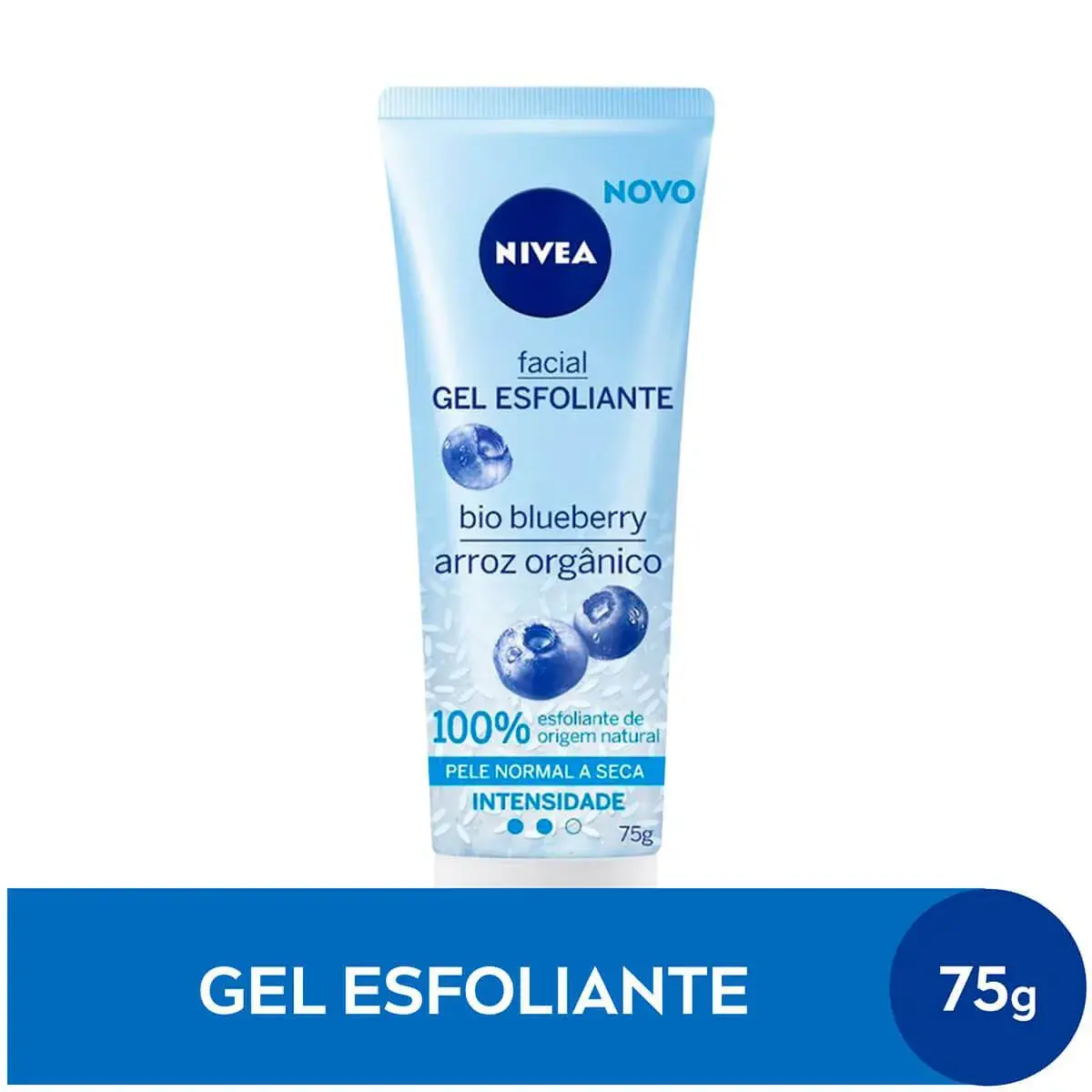 Gel Esfoliante Facial Nivea Refrescante Bio Blueberry Pele Normal a Seca com 75ml