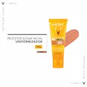 Protetor Solar Facial Vichy Idéal Soleil Clarify Cor Média FPS 60 com 40g