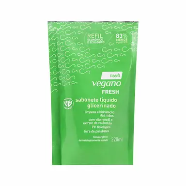 Refil Sabonete Líquido Glicerinado Needs Vegano Fresh