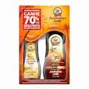 Kit Australian Gold Protetor Solar Corporal Spray Gel FPS 15 com 237g + Acelerador De Bronzeado Spray Gel com 125g