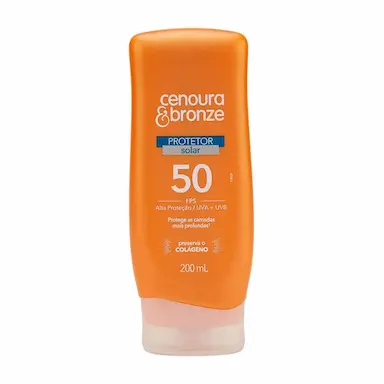 Protetor Solar Corporal Cenoura & Bronze FPS 50 Creme com 200ml