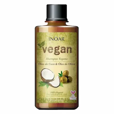 Shampoo Inoar Vegan Óleo de Coco e Óleo de Oliva com 300ml