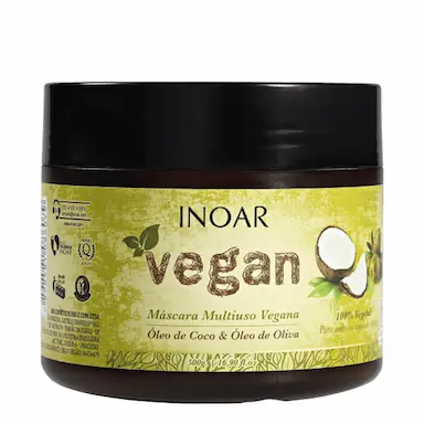 Máscara de Nutrição Inoar Vegan Óleo de Coco e Óleo de Oliva com 500g