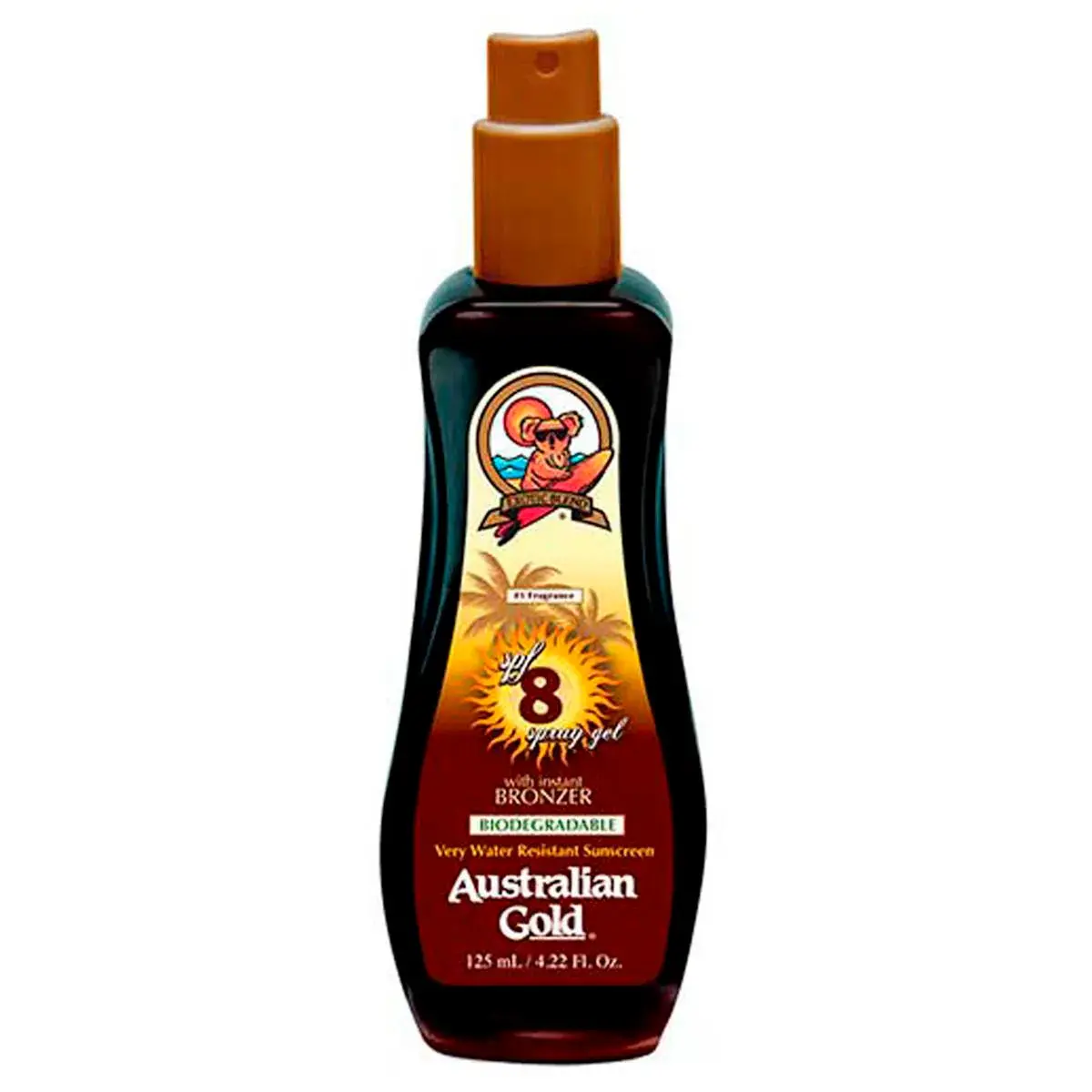 Bronzeador Australian Gold Gel Spray FPS 8 com 125ml