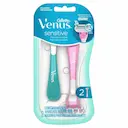 Aparelho de Depilar Gillette Venus Sensitive Feminino com 2 unidades