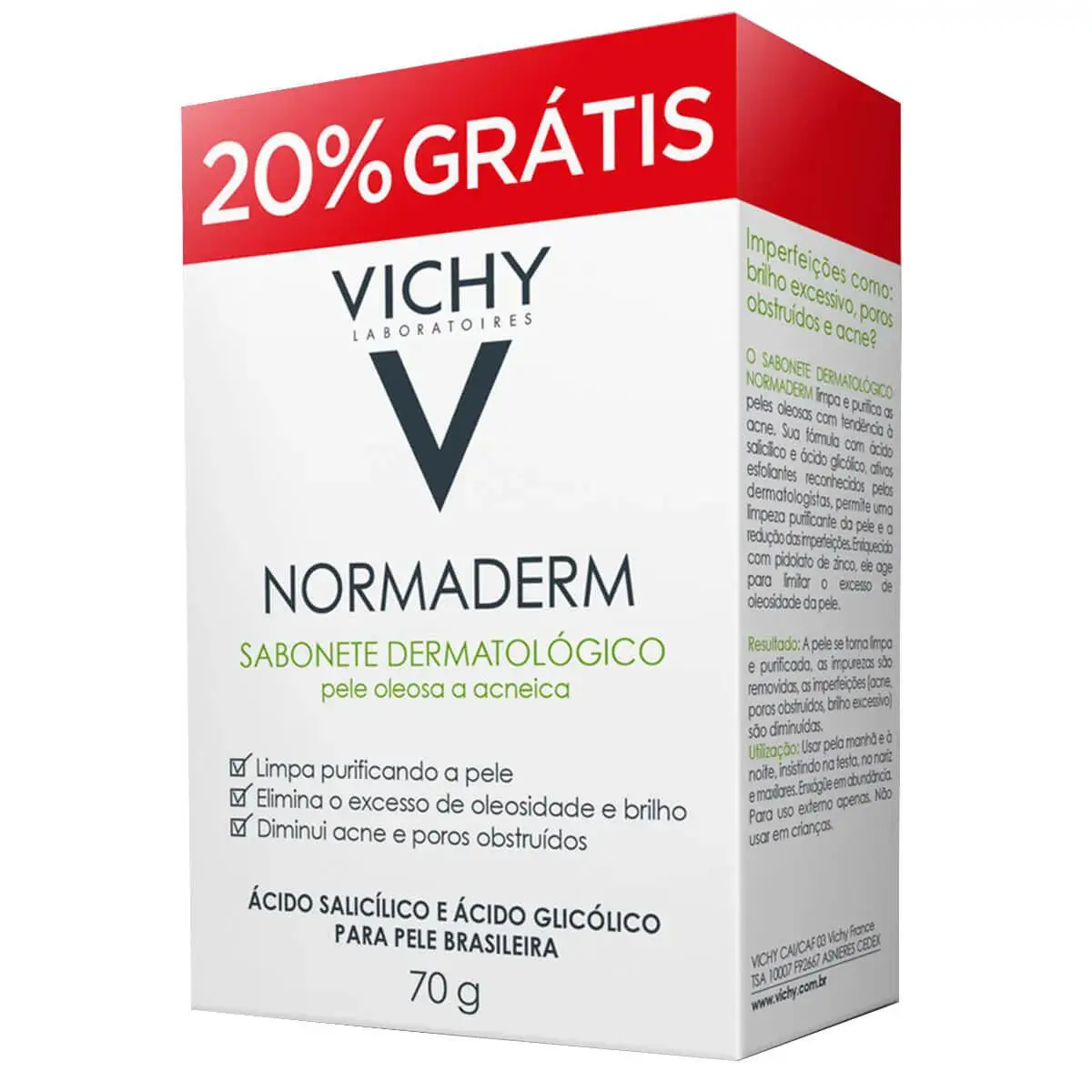 Sabonete Facial de Limpeza Profunda Vichy Normaderm