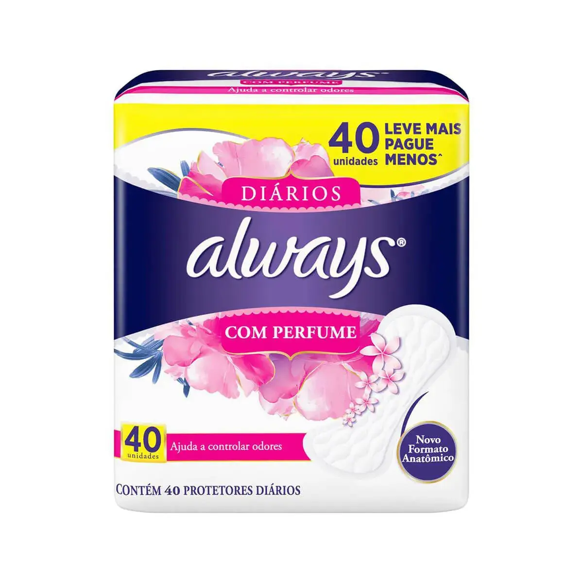 Protetor Diário Always com Perfume com 40 unidades