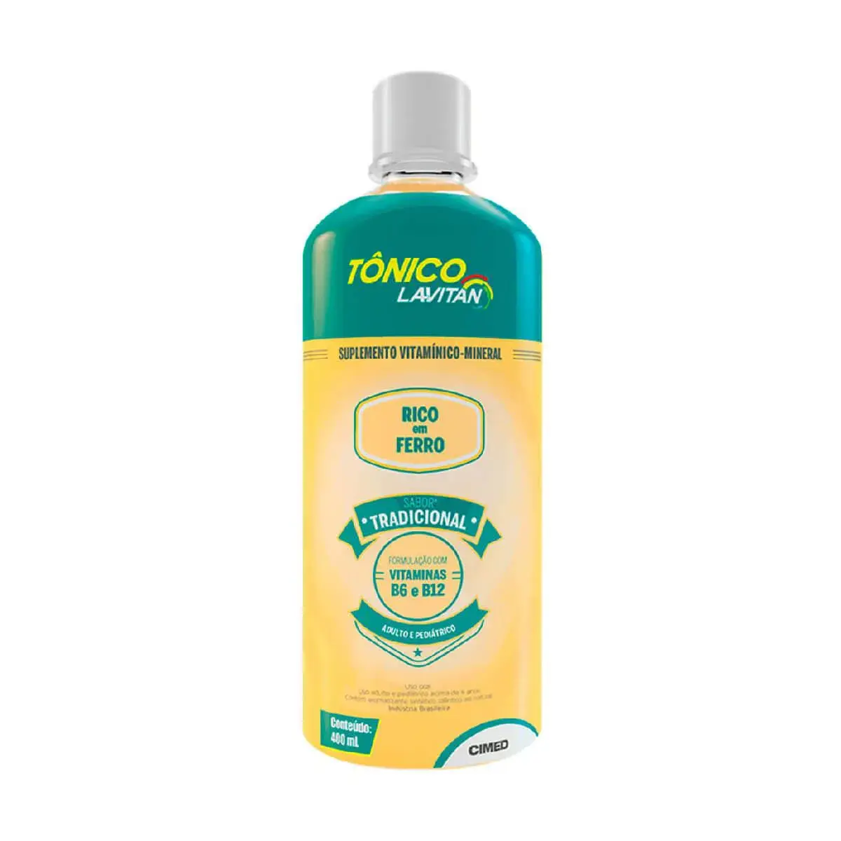 Suplemento Vitamínico Mineral Tônico Lavitan Sabor Tradicional com 400ml