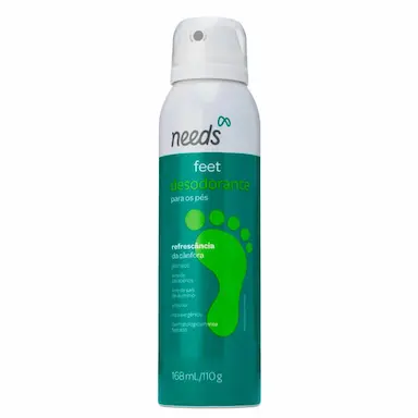 Desodorante para os Pés Needs Feet Jato Seco Cânfora com 110g