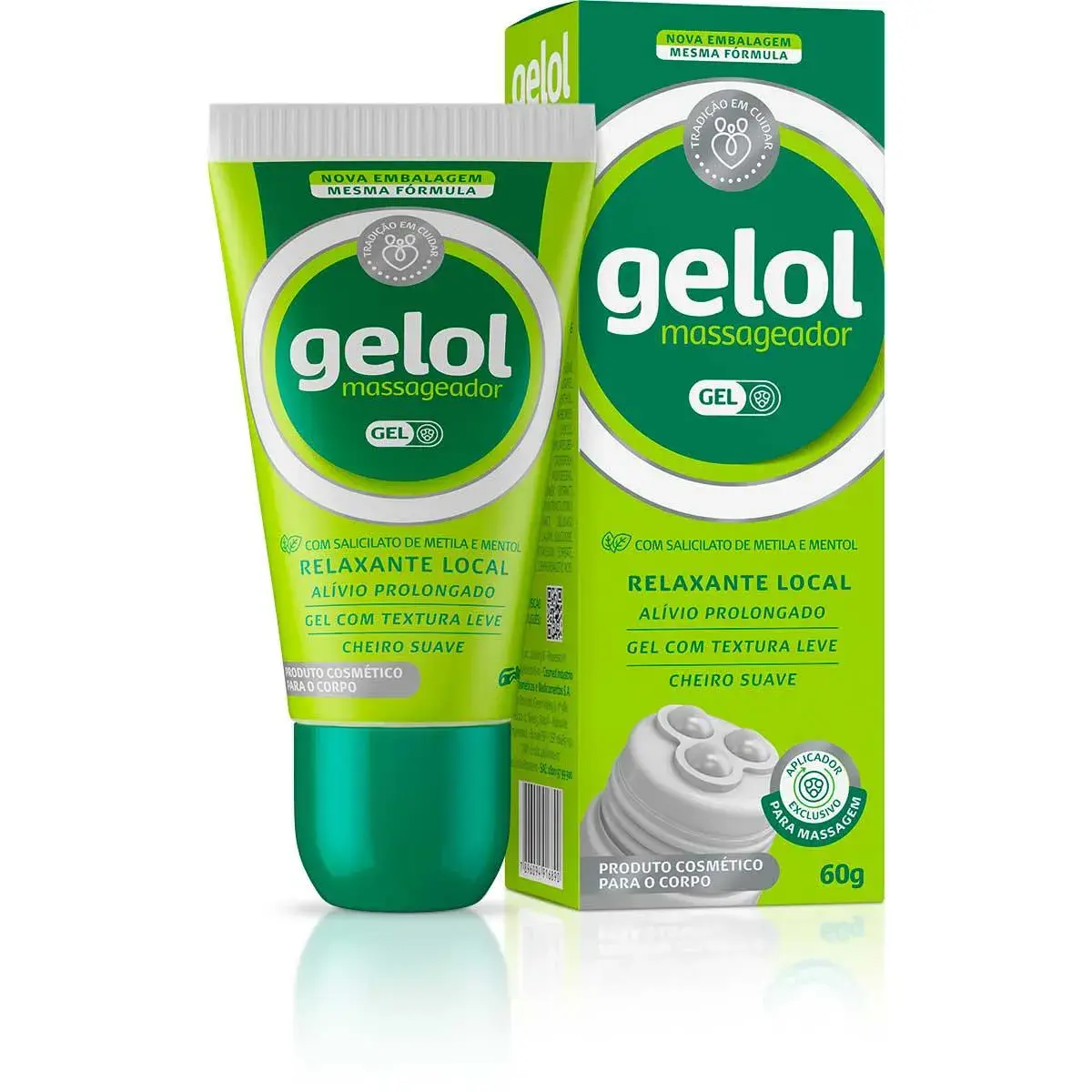 Gel Relaxante para Massagem Gelol com 60g