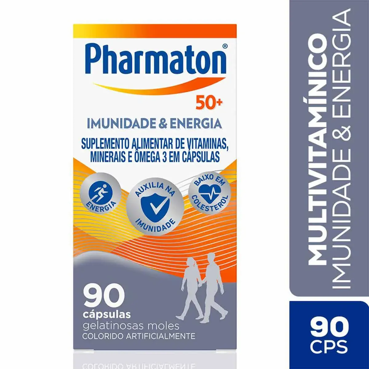 Suplemento Alimentar Pharmaton 50+ Imunidade e Energia 90 cápsulas