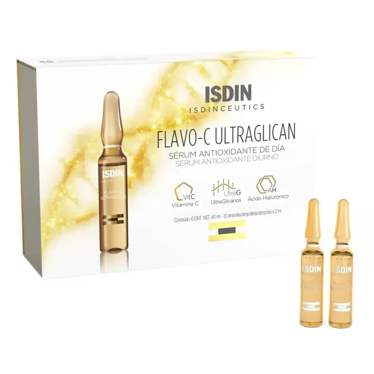 Sérum Antioxidante Diurno Isdinceutics Flavo-C Ultraglican com 30 Unidades