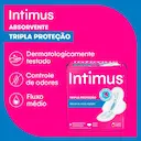 Absorvente Intimus Tripla Proteção Cobertura Suave Com Abas com 16 unidades