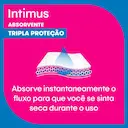 Absorvente Intimus Tripla Proteção Cobertura Suave Com Abas com 16 unidades