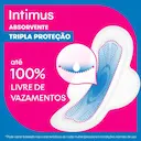 Absorvente Intimus Tripla Proteção Cobertura Seca com Abas com 16 unidades